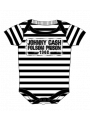Johnny Cash babybodyer Folsom Stripes Baby