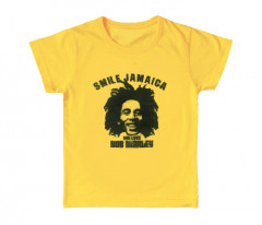 Bob Marley cool children's kids T-shirt Smile Jamaica (Clothing)