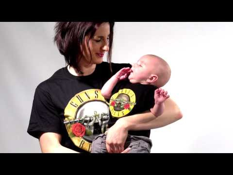 Guns 'n Roses pappaer's t-skjort & (sma)barn t-skjort