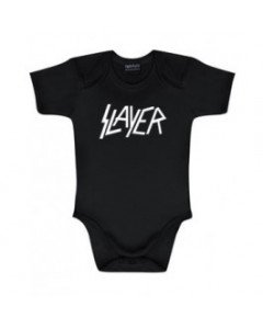 Slayer babybodyer Baby Rocker Logo hvit – metal babybodyers