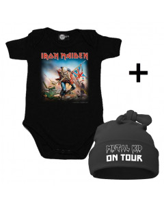 baby gavesett Iron Maiden babybodyer baby-baby & Metal Kid on Tour lue