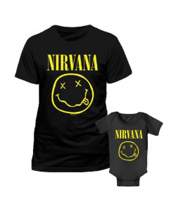 Nirvana pappaer's t-skjort & Nirvana babybodyer Baby Smile