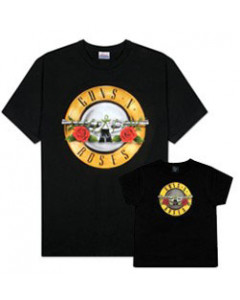 Matchende rockesett Guns 'n Roses pappaer's t-skjort & Baby t-skjort