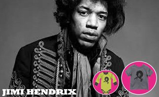 Jimi Hendrix klær til baby og barn